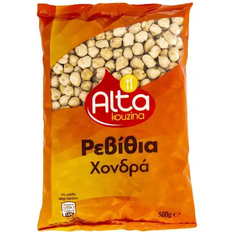Kichererbsen grob (500g) Alta Kouzina von Alta Kouzina bei Araxxon  - Hochwertiges griechisches Produkt.   Kichererbsen grob (500g) Alta Kouzina από Alta Kouzina στο Araxxon  - Αυθεντικό ελληνικό προϊόν.